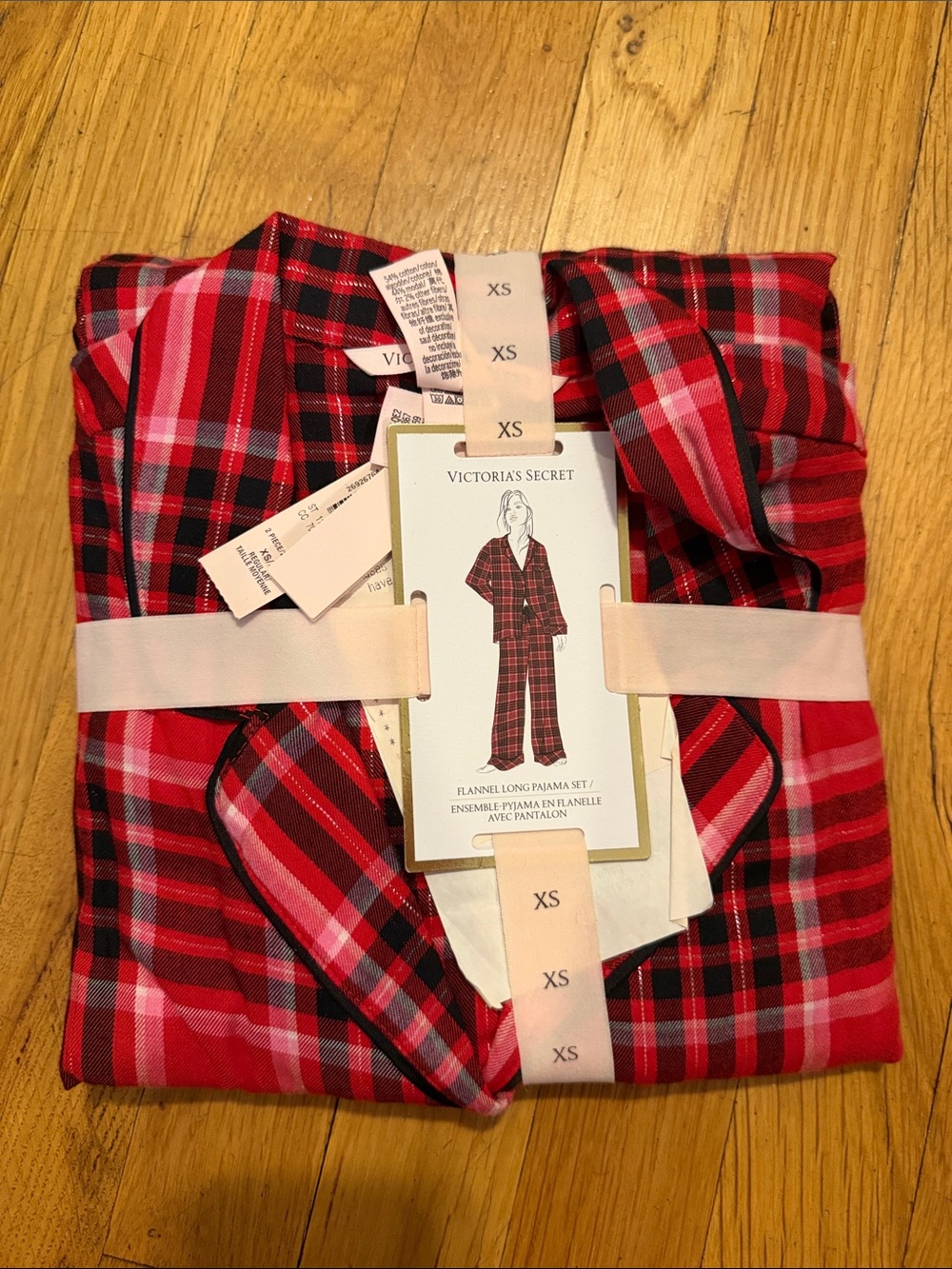 NWT Victoria's Secret Red Plaid Pajama Set